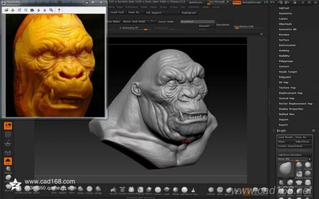 zbrush 动物头像设计