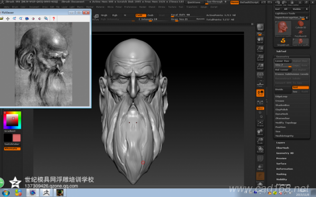 人物头像 zbrush设计